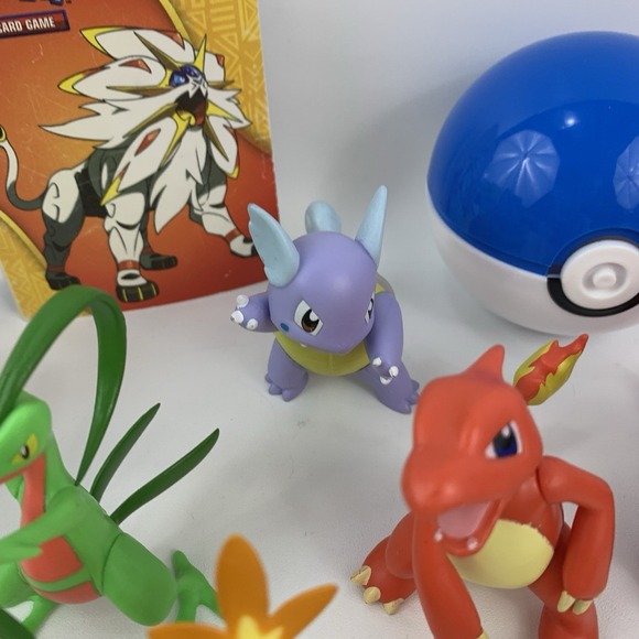 Pokemon Figures Lot Ivysaur Grovyle Wartortle Charmeleon Poke Ball Tomy Figures - Picture 6 of 16